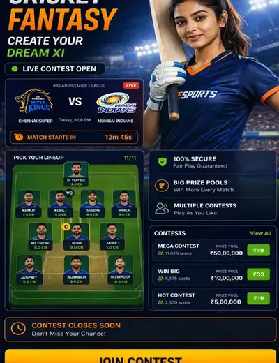 Skyexchangewin (sky exchange win) fantasy cricket & matchday visual 3